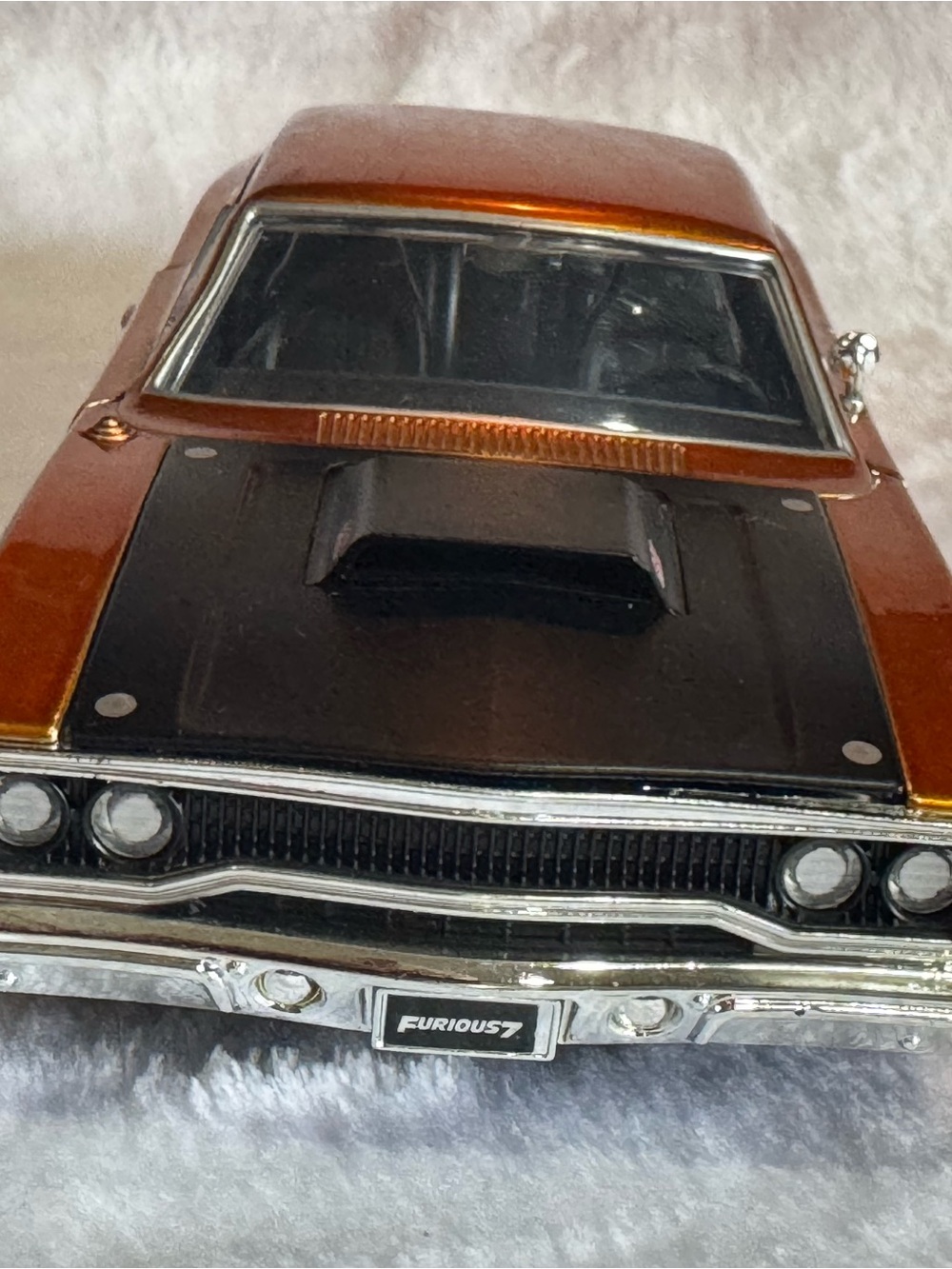 Orange Metallic Muscle Car Model - Picture 2 of 10